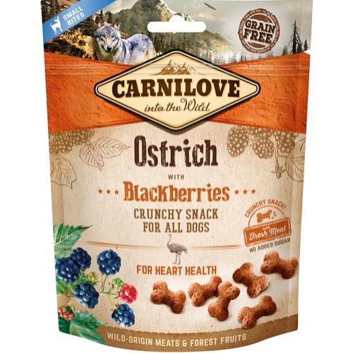 Carnilove Crunchy Snack Struds & Brombær