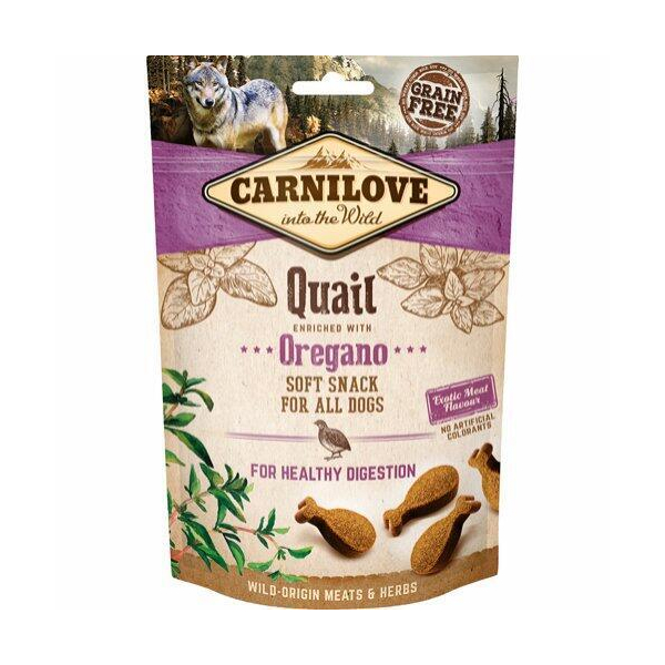 Carnilove Soft Snack Vagtel & Oregano