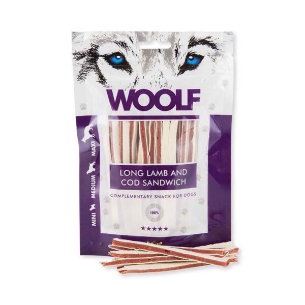 Woolf Long Lamb & Cod Sandwich, 100g