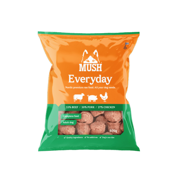 MUSH Everyday Grøn med Okse, Gris & Kylling