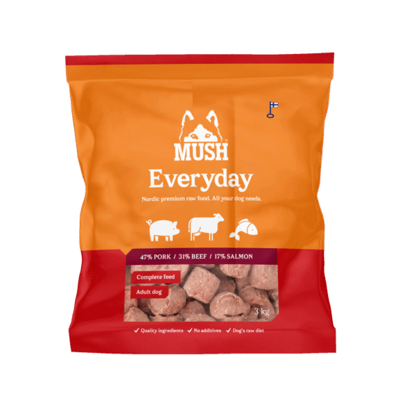 MUSH Everyday Rød med Gris, Okse & Laks