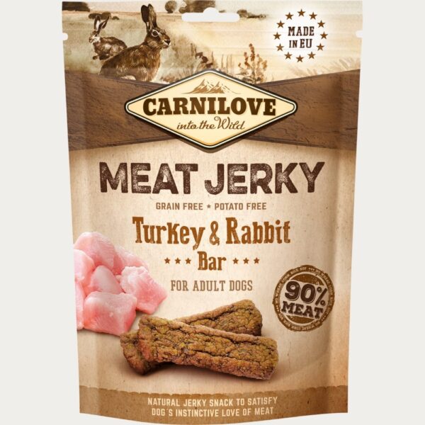 Carnilove Jerky Kalkun & Kanin Bar 100g