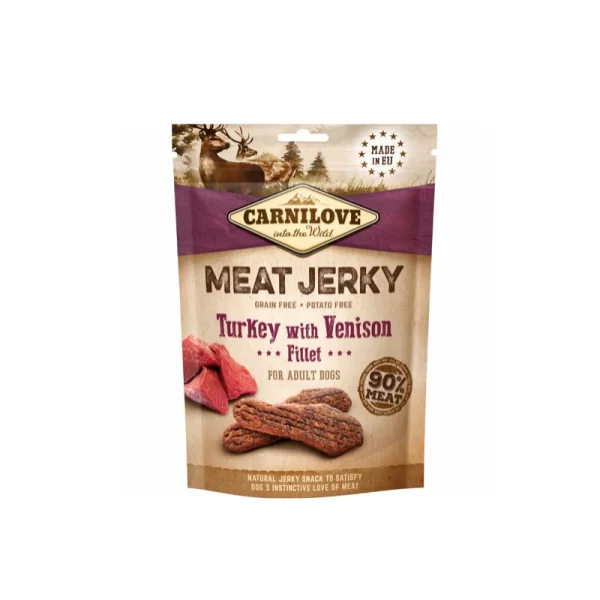 Carnilove Jerky Kalkun & Råvildt filét 100g