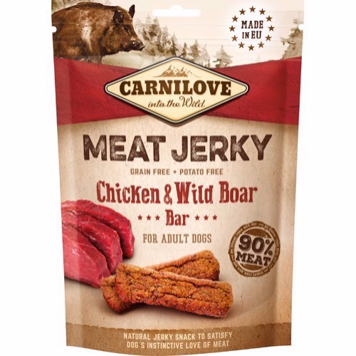 Carnilove Jerky Kylling & Vildsvin Bar 100g