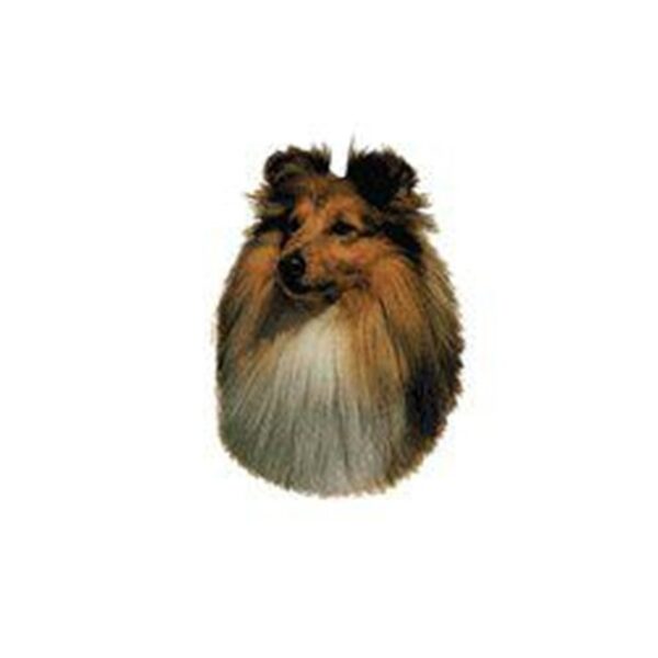 Hundeklistermærke af shetland sheepdog