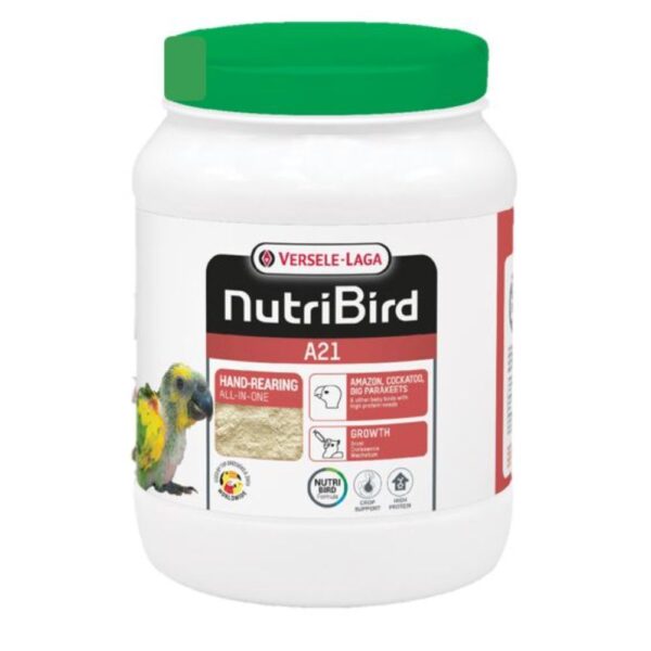 NutriBird i hvid bøtte med grønt låg