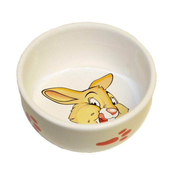 Lille keramik skål med motiv af en kanin