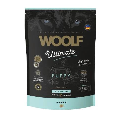 sort pose med blå kant fra woolf ultimate puppy 1 kg