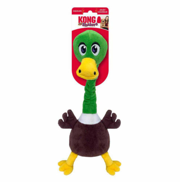 KONG Shakers Bobz Mallard bamse med piv i farver som en rigtig and