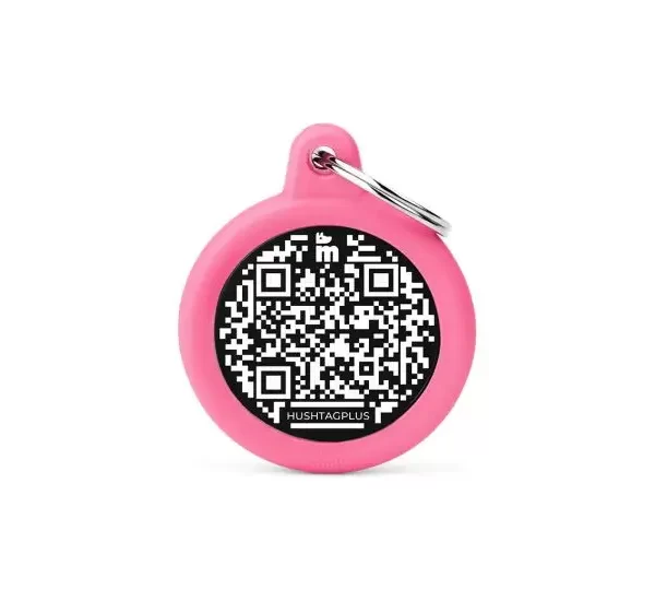 Pink Hush Cirkel Hundetegn QR