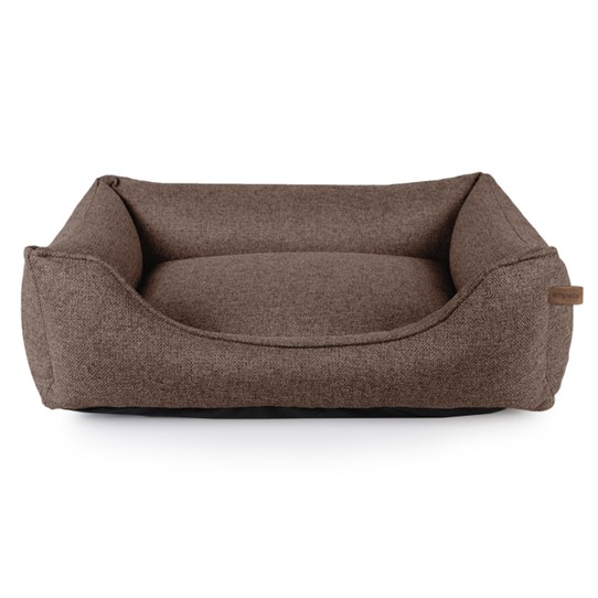 Empets Ortho Brown Simple Couch brun hundeseng med kanter