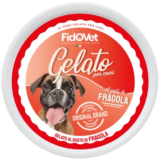 FidoVet Gelato Jordbær Is