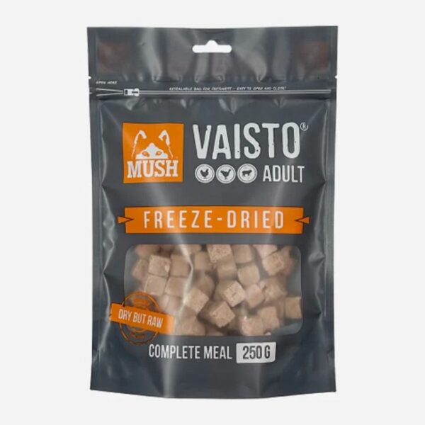 MUSH Vaisto Adult Freeze Dried med Kylling, Kalkun & Lam 250g