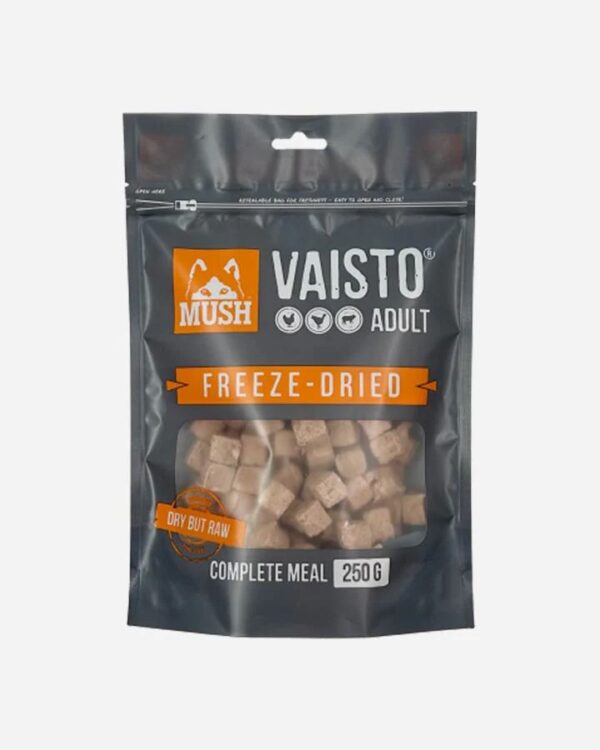 MUSH Vaisto Adult Freeze Dried med Kylling, Kalkun & Lam 250g