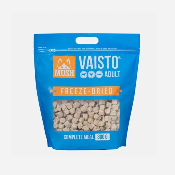 MUSH Vaisto Adult Freeze Dried med Okse, Kalkun & Laks 250g