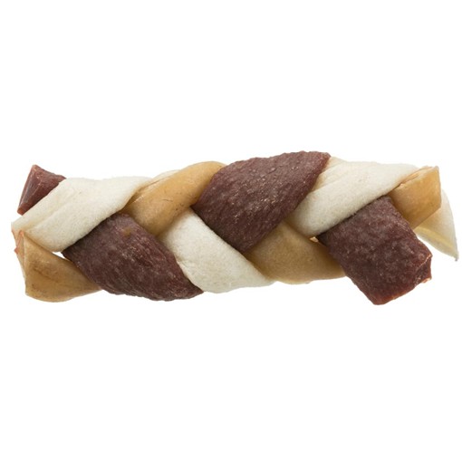 Dentafun flettet stick i brune farver til hunde
