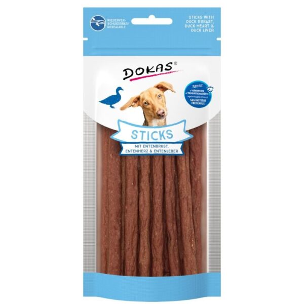 Dokas Sticks m. Andebryst, Hjerte & Lever 60g.