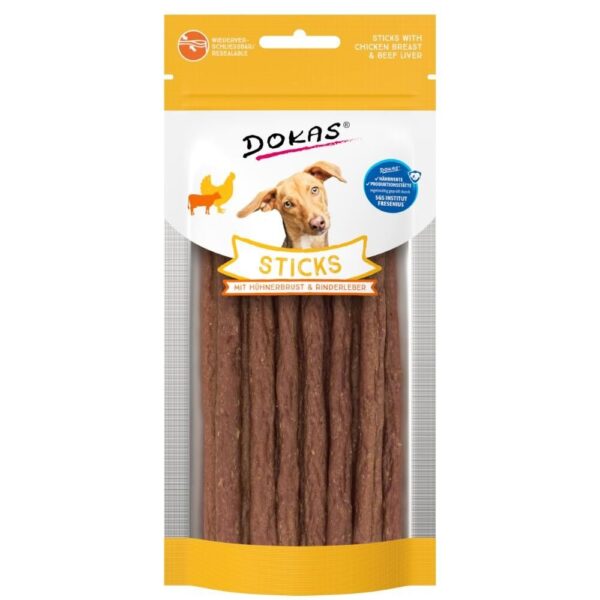 Dokas Sticks m. Kylling og Okselever 60g.