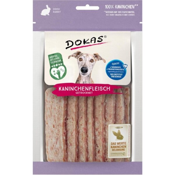 Dokas Tørrede Kaninskiver 70g.