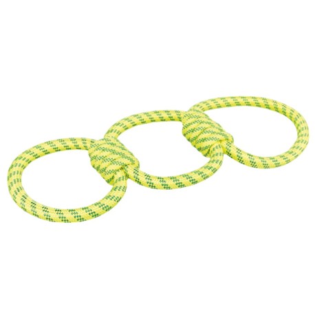 Trixie Aqua Toy Tugger med 3 ringe i gul