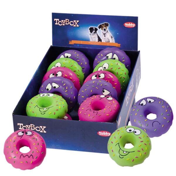 Latex Donut med Øjne ass.