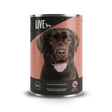 Live Vådfoder Laks/Hvidfisk 395g.