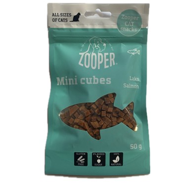 Zooper Mini Salmon Cubes 50g.