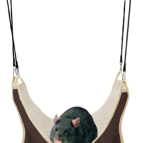 En Hængekøje til rotter og hamster i blødt plys til ophængning.