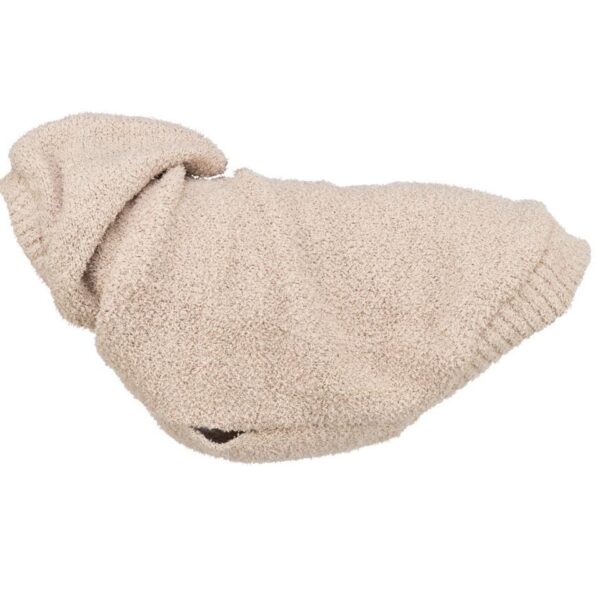 Trixie Carson hoodie til hunde i beige. Blød hættetrøje til hunde.