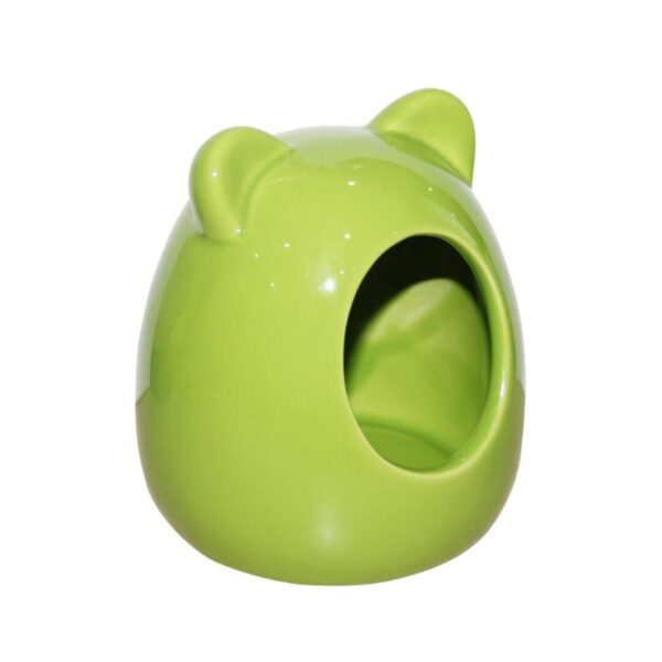 PAWISE Keramik, Sweety House. Et grønt keramikhus til din hamster.