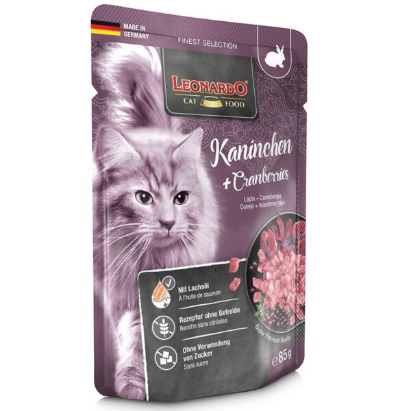 Leonardo Pouch med Kanin og Tranebær 85g