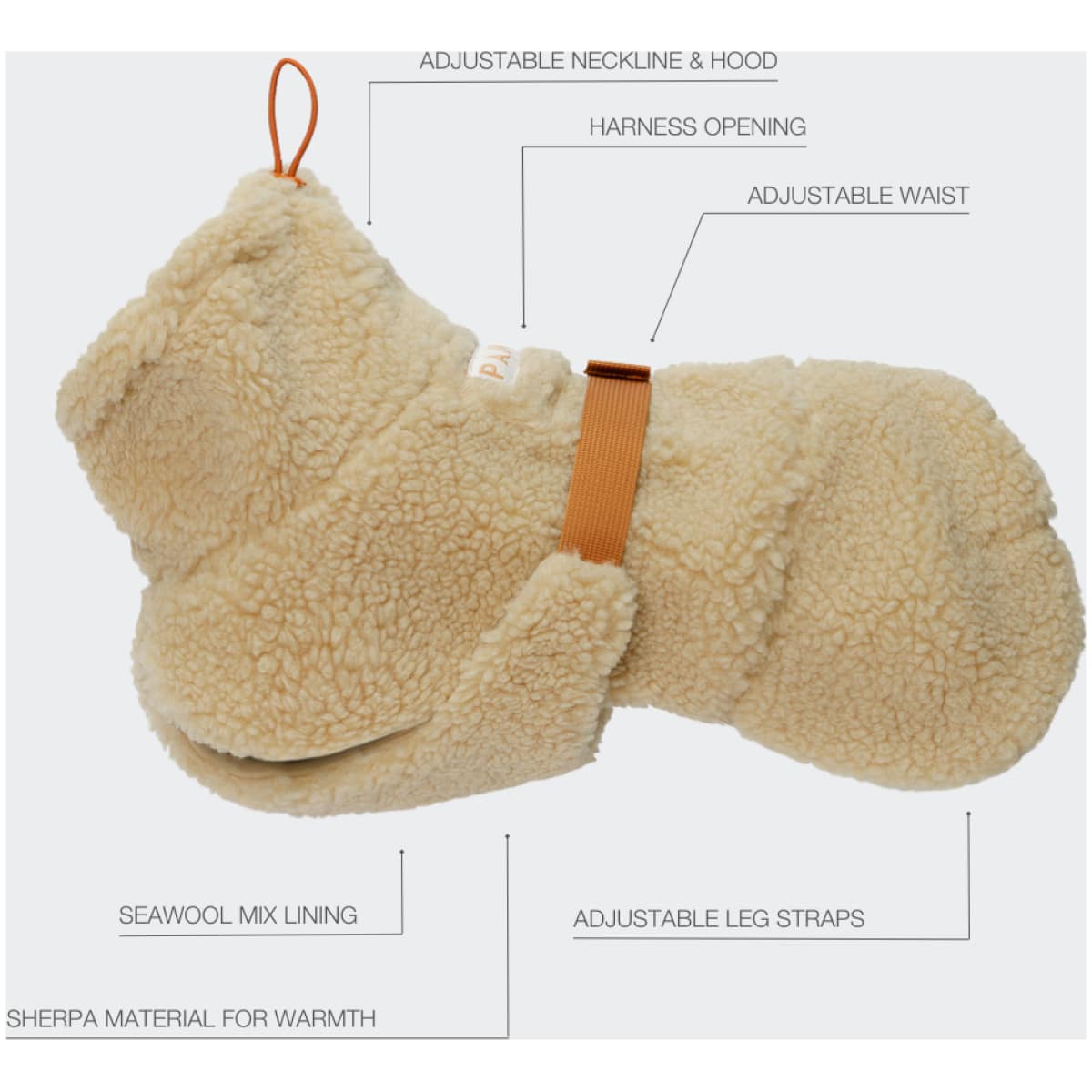 PAIKKA Sherpa Trøje Taupe - Image 5