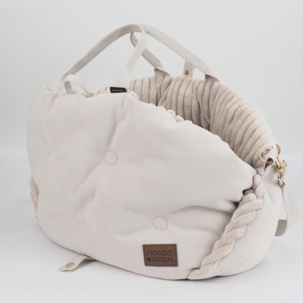 mille bæretaske i beige til hunde