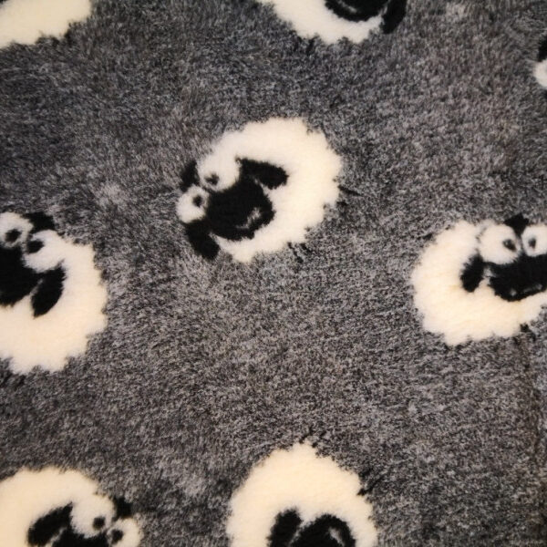 vetbed grå med får til hunde