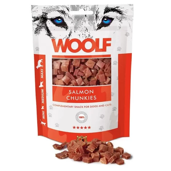 woolf salmon chunkies til hunde
