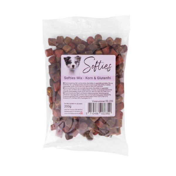 Softies Mix - Korn & Glutenfri 200g godbidder til hunde