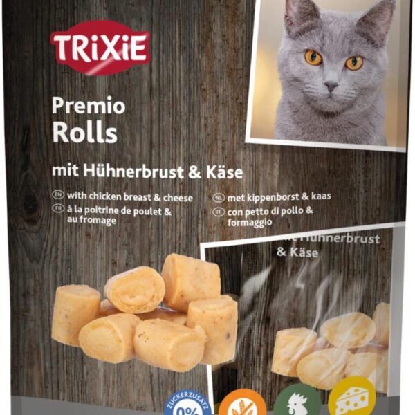 Trixie Chicken & Cheese Rolls 50g fra trixie til katte