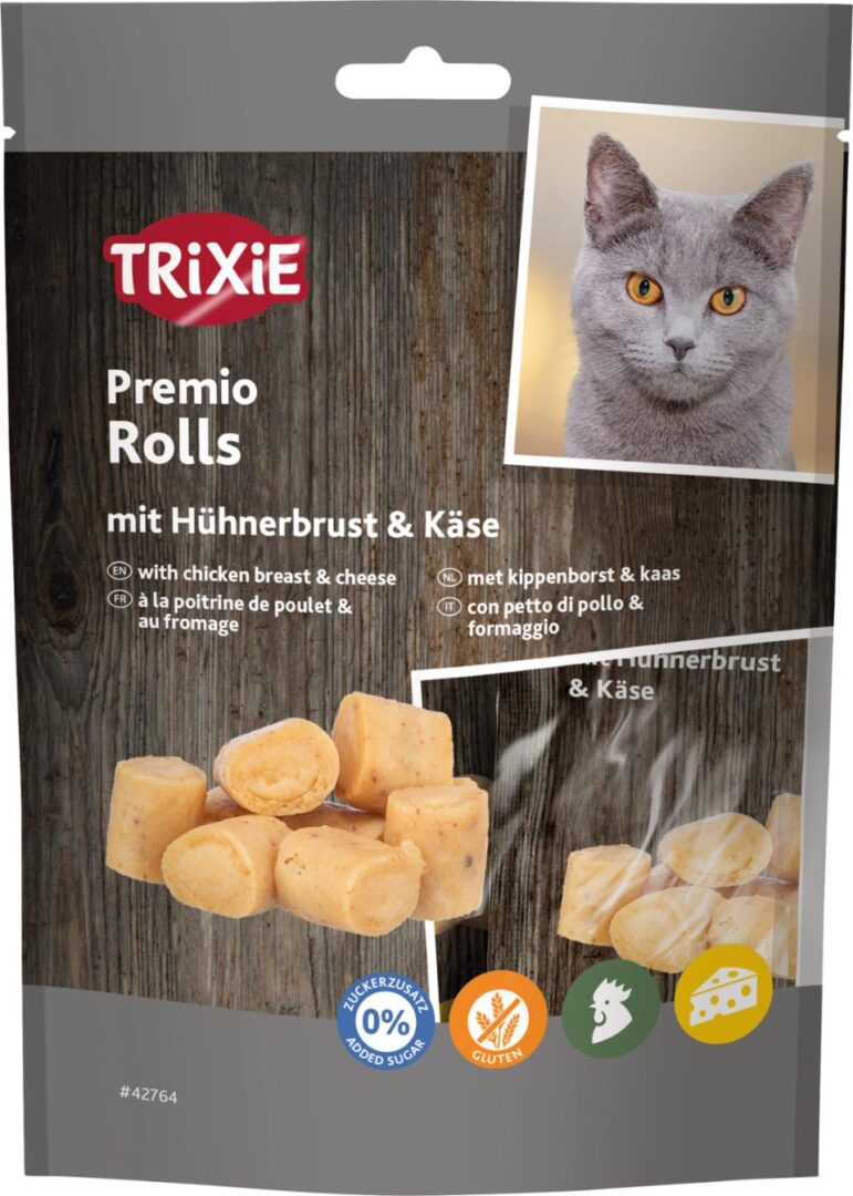 Trixie Chicken & Cheese Rolls 50g fra trixie til katte