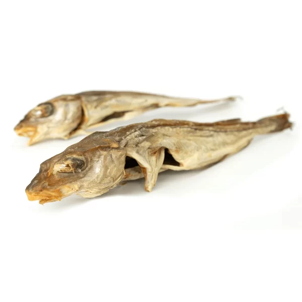 kuller hel fisk til hunde tørret