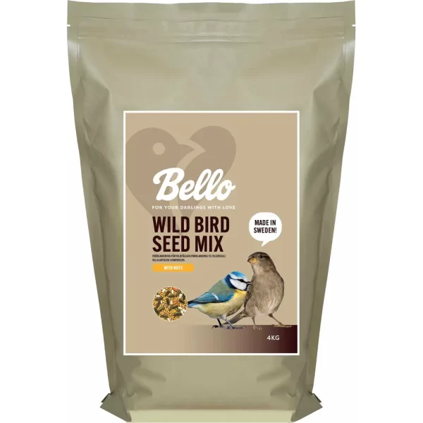 bello wild bird seed mix with nuts 4 kg