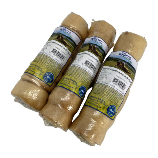 tyggerulle af oksehovedhud fra whesco