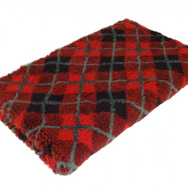 Rødt med Grøn og Sort Vetbed