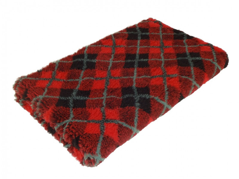 Rødt med Grøn og Sort Vetbed