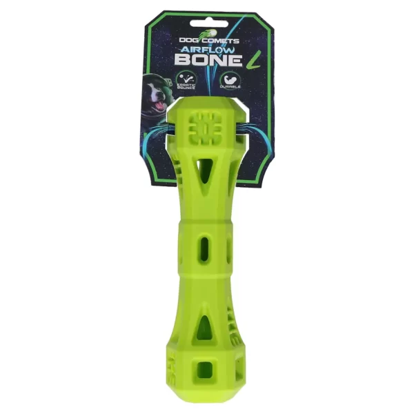 Dog Comets Air Flow Bone Large Green