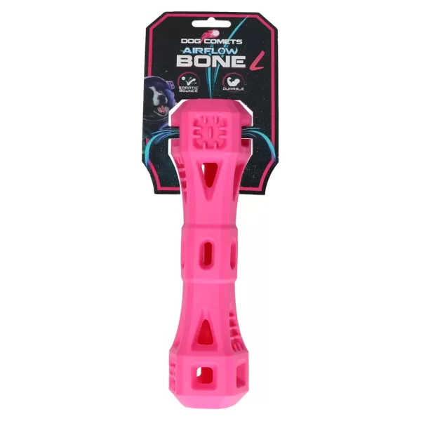 Dog Comets Air Flow Bone Large Pink