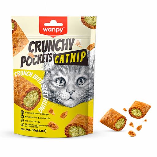 Wanpy Cat Crunchy Pockets Catnip 60g