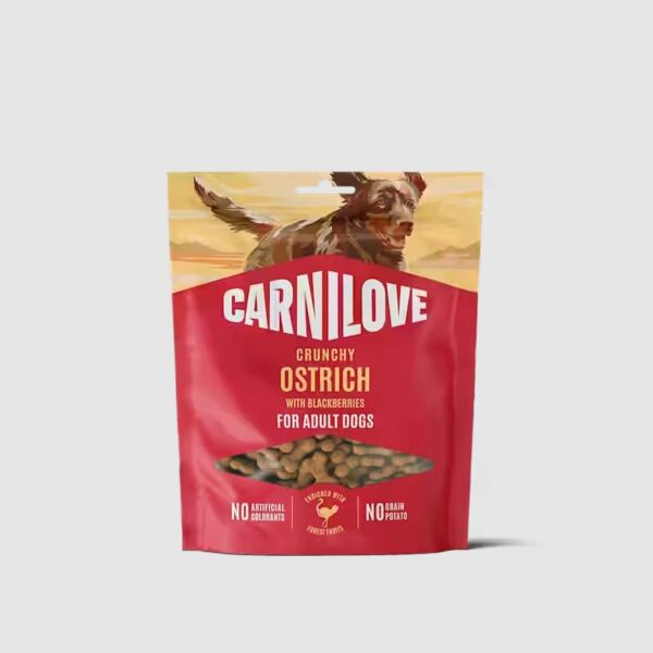 Carnilove Crunchy Snack Struds & Brombær 200g