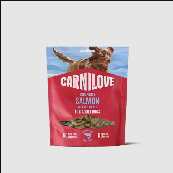 Carnilove Crunchy Snack Laks & Blåbær 200g