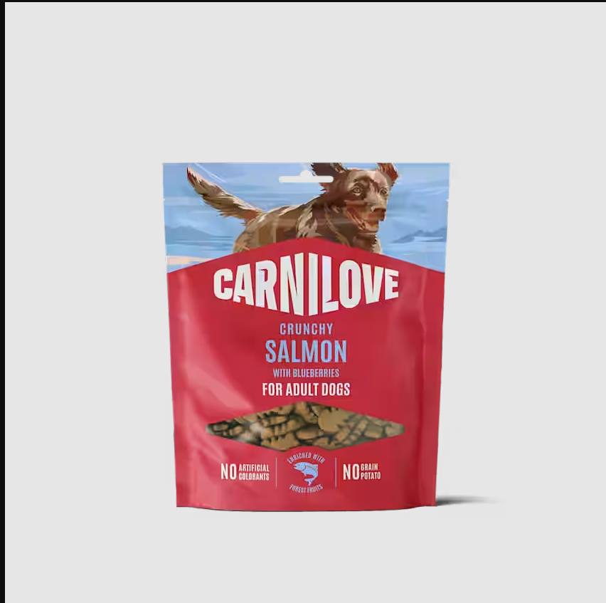Carnilove Crunchy Snack Laks & Blåbær 200g