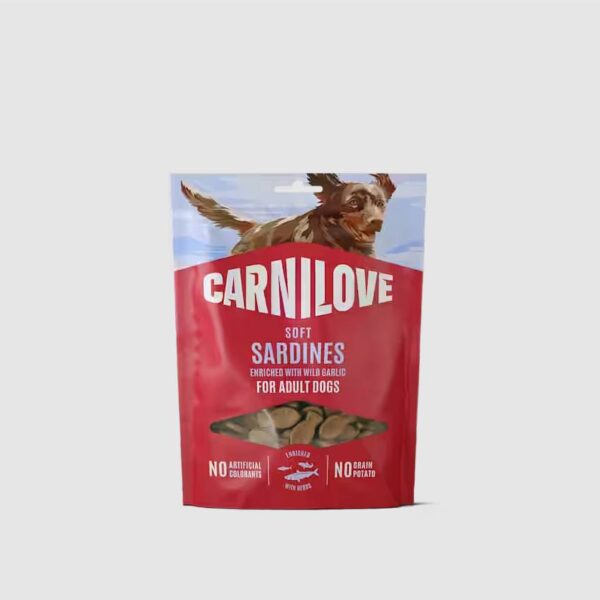 Carnilove Soft Snack med Sardiner & Hvidløg 200g